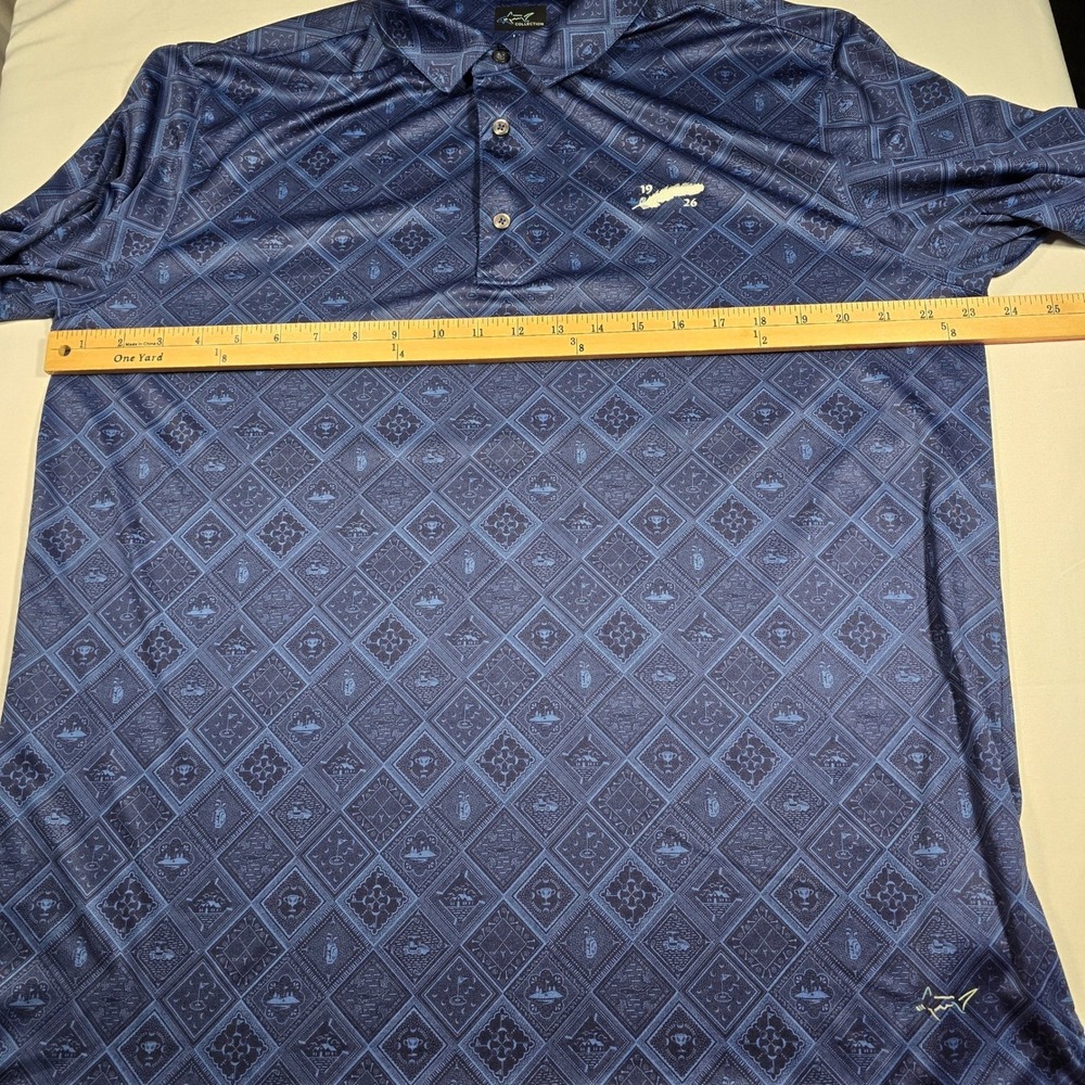 Greg Norman golf Ryder Cup 1926 Polo Shirt Mens Large Blue ML75 Play Dry - Picture 7 of 9